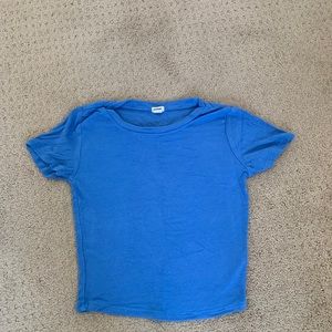 Garage Plain Blue Comfy Top